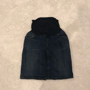 Pea-in-the-Pod Jean Maternity Skirt Sz Lg